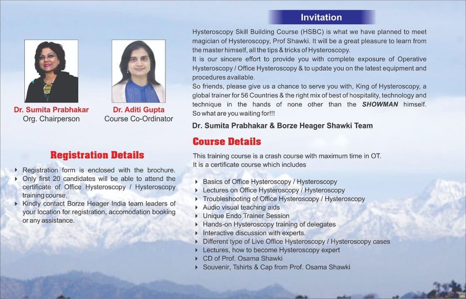 Dr Sumita Prabhakar Hysteroscopy Skill Building Course