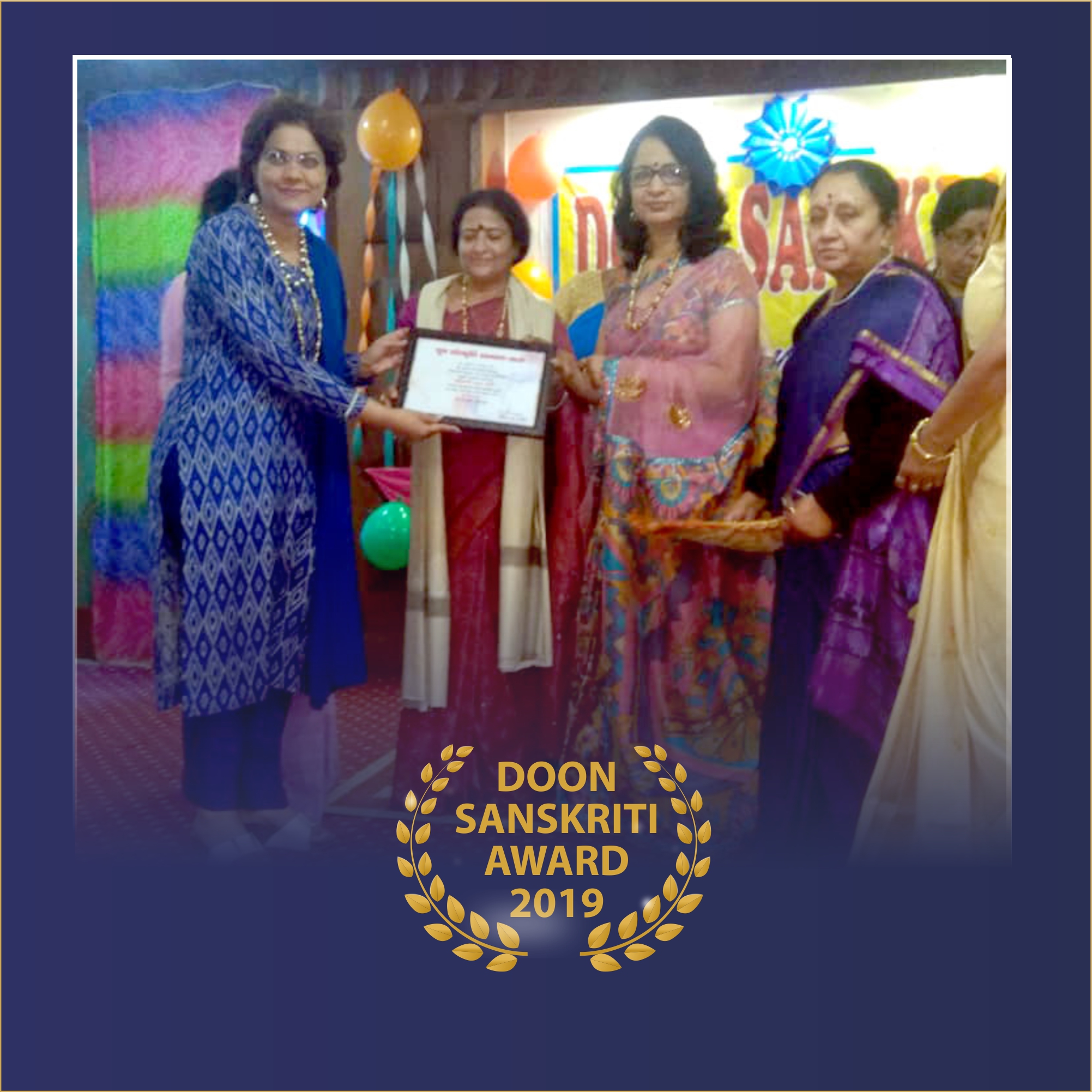 Dr. Sumita Prabhakar conferred with Doon Sanskriti Award 2019  