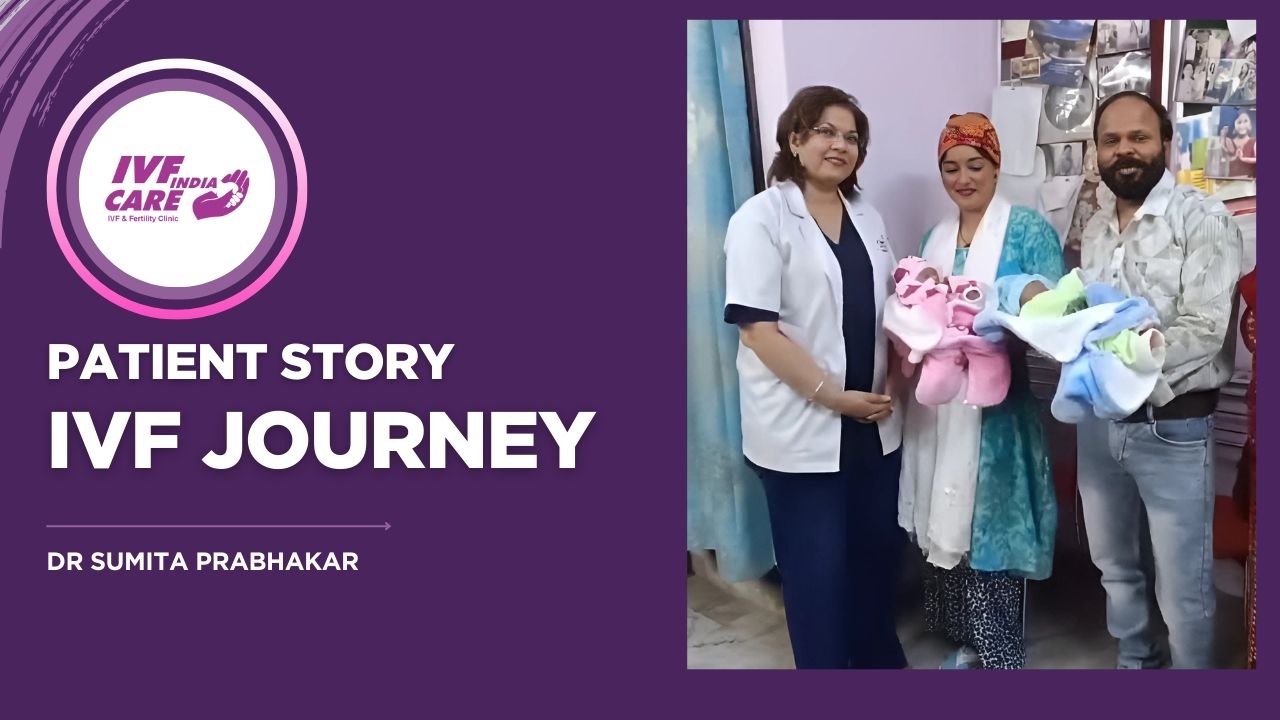 Dr. Sumita Prabhakar with a smiling patient celebrating a successful IVF journey